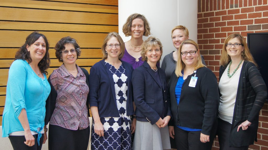 Our research team includes an all woman team of Alison Stuebe, Renee Ferrari, Michelle Jonsson-Funk, Sarah Verbiest, Erin McClain, Katherine Bryant, Patricia Bojakowski and Christine Tucker.